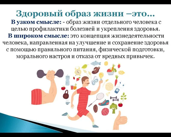 ЗОЖ это  образ жизни отдельного человека с целью профилактики болезней и укрепления здоровья.